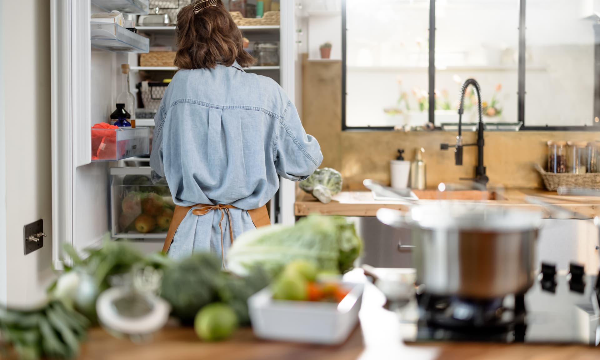 Woman cooking