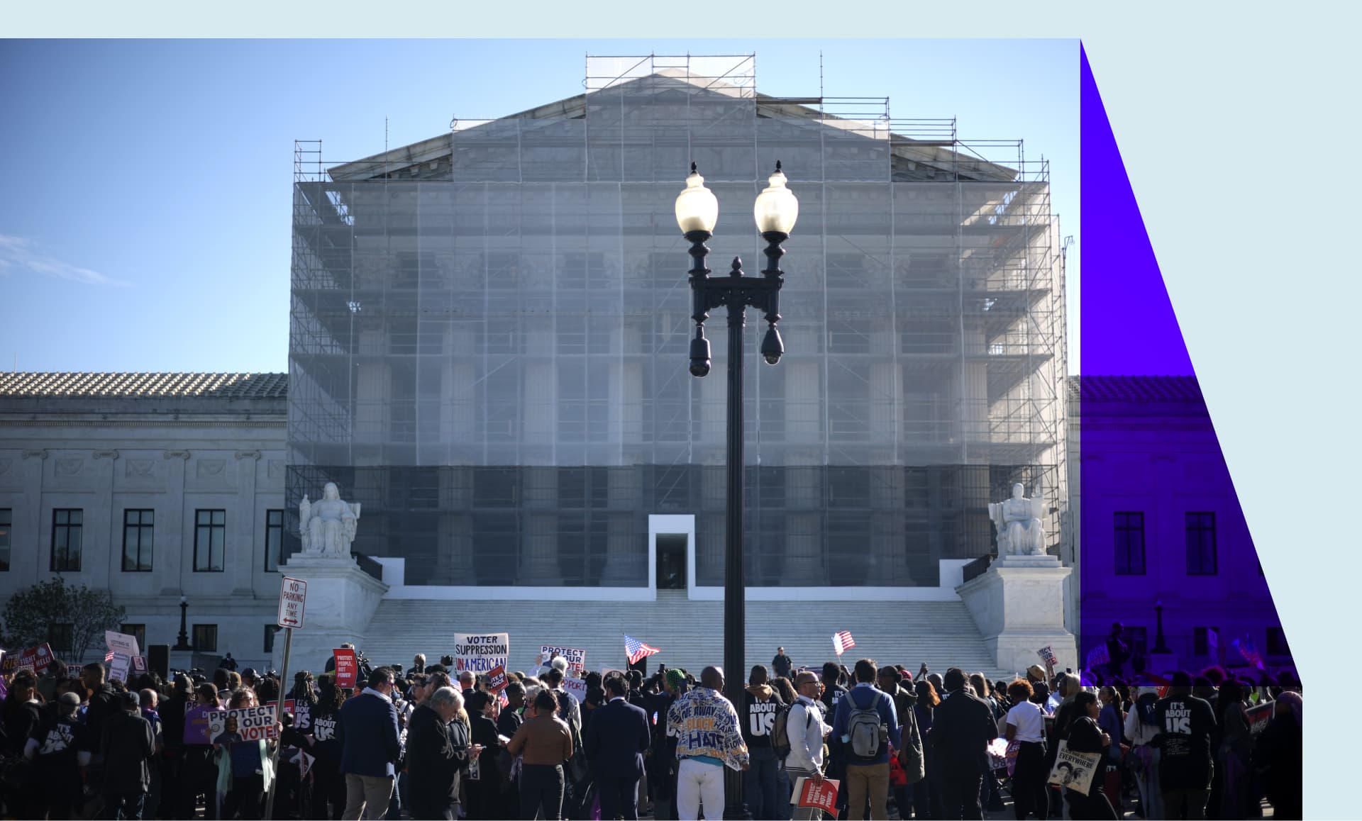 Protests outside of the Supreme Court