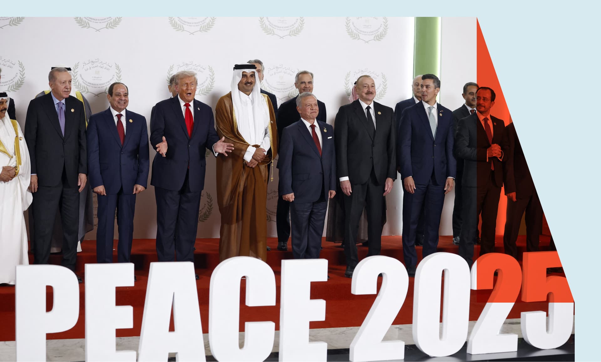 President Donald Trump and other world leaders