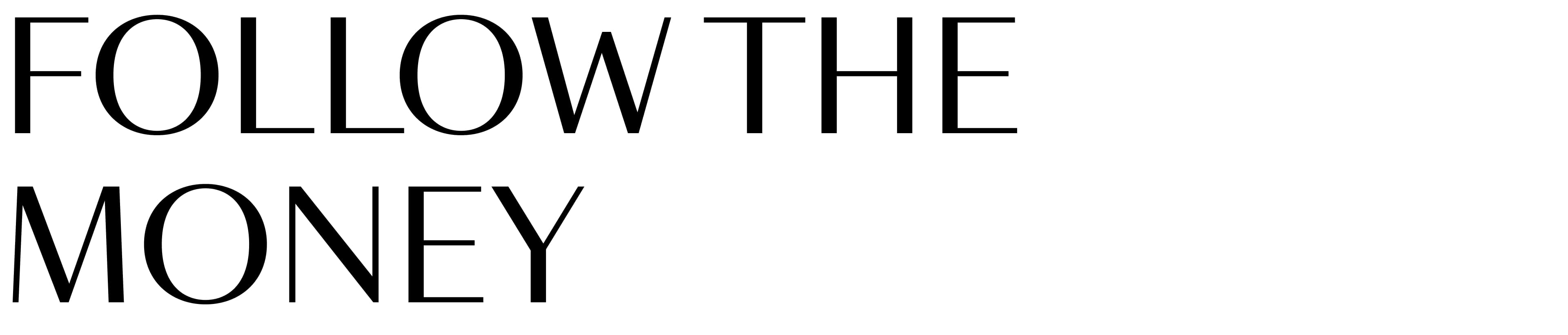 Follow the Money plain text