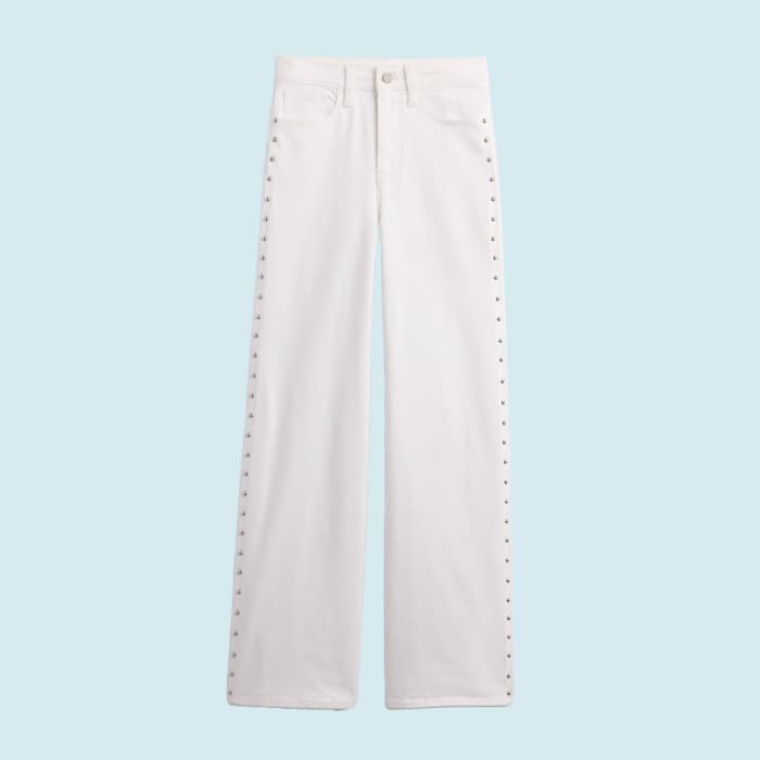 Gap High-Rise Studded Wide-Leg Jeans