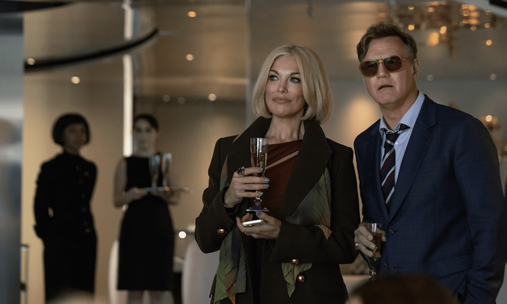 scene from the woman in cabin 10