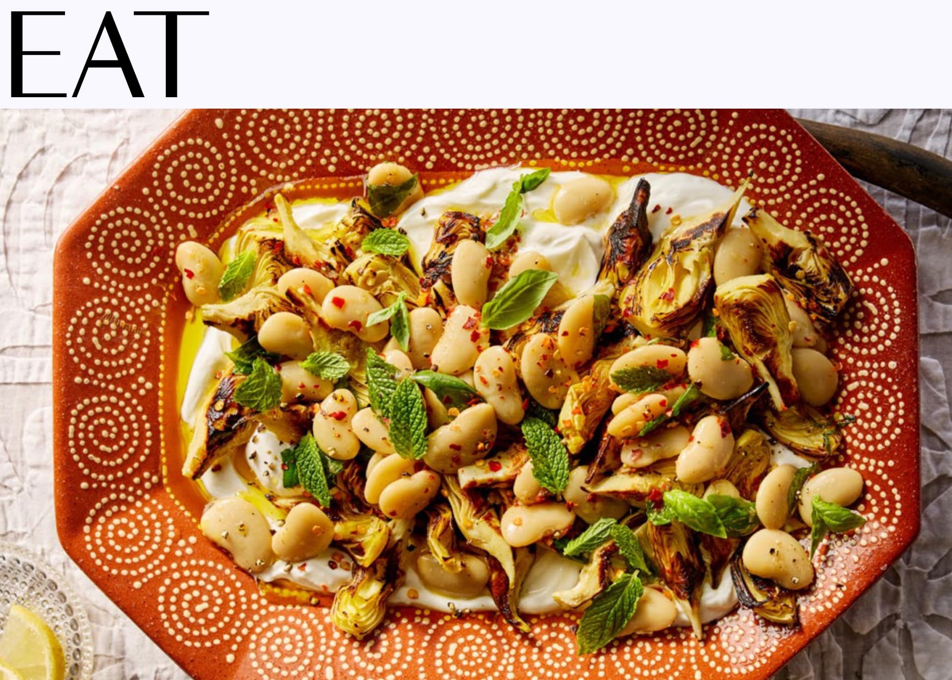 Dan Pelosi’s Crispy Artichokes & Marinated Butter Beans