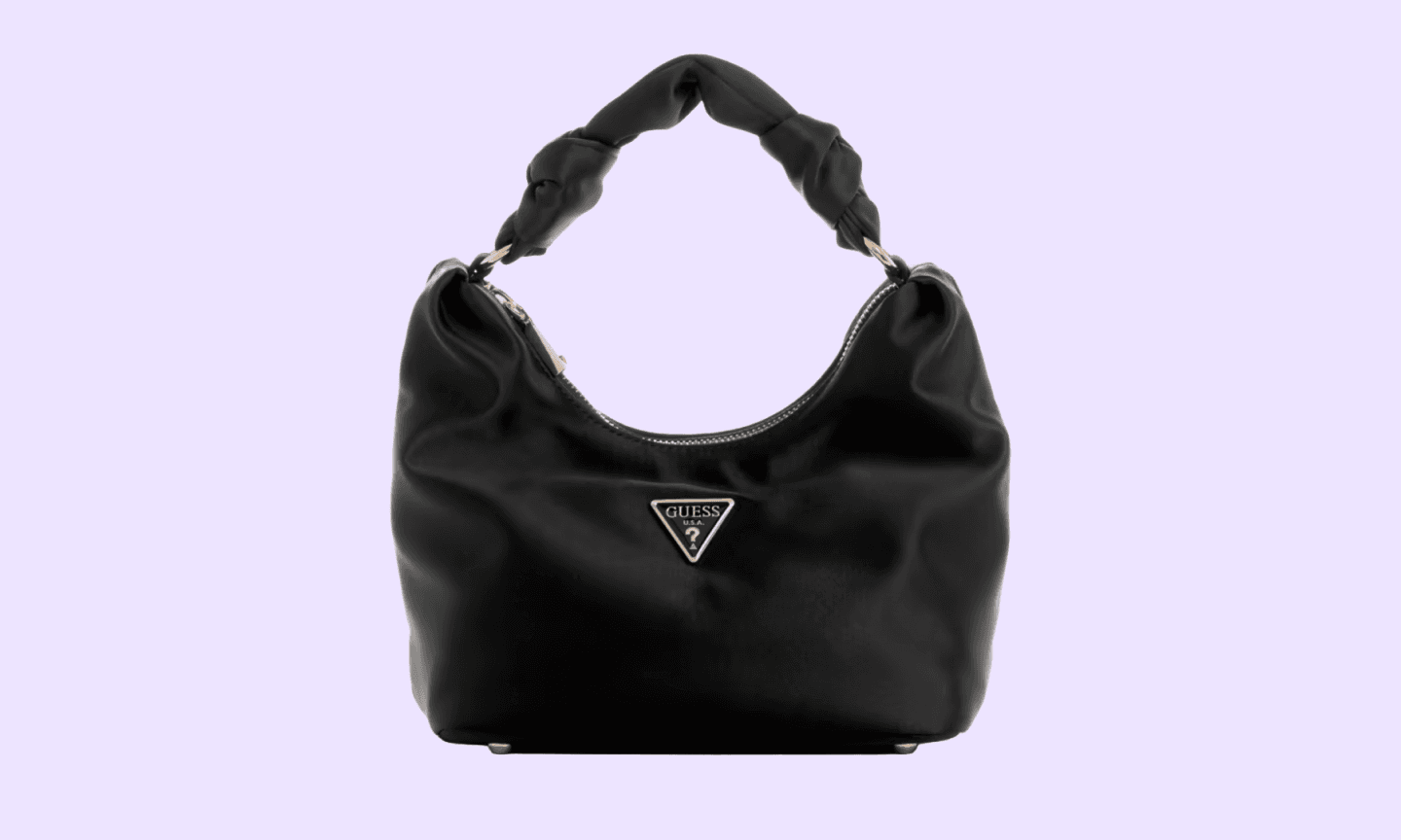 Guess Velina Satin Hobo Bag