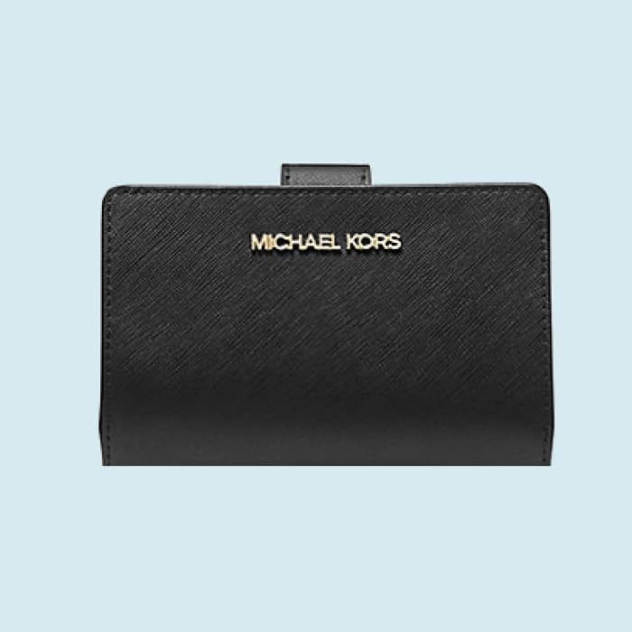 Michael Kors Outlet Medium Crossgrain Leather Wallet