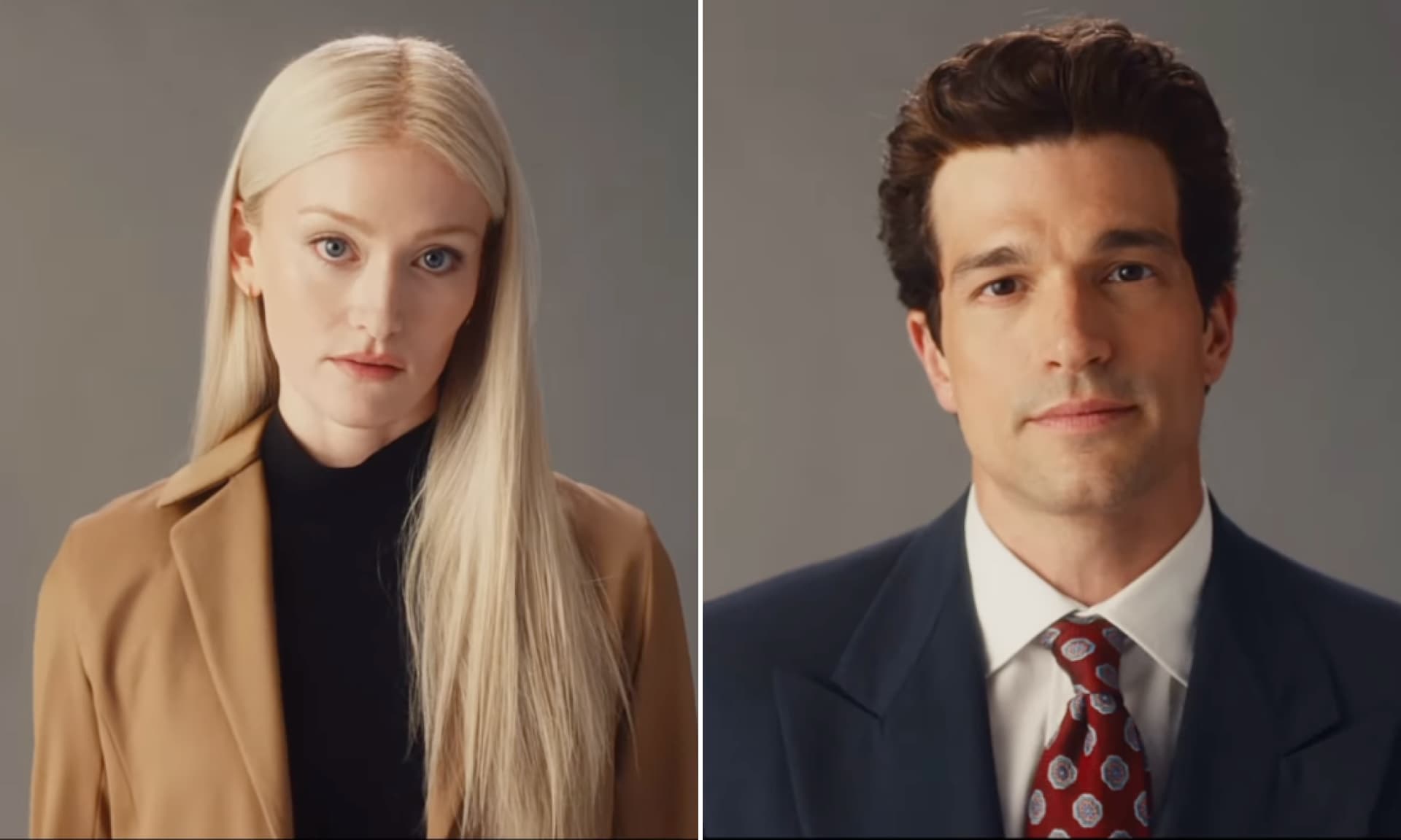 Sarah Pidgeon and Paul Kelly in "American Love Story"