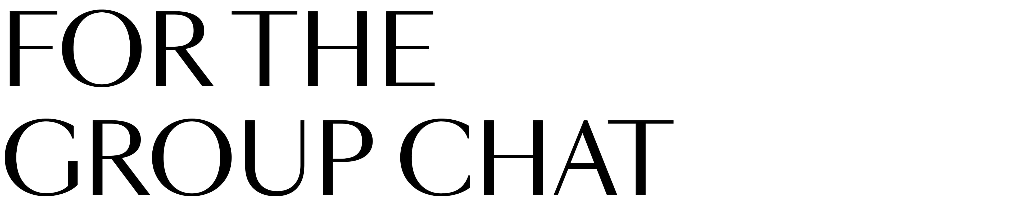 for the group chat plain text