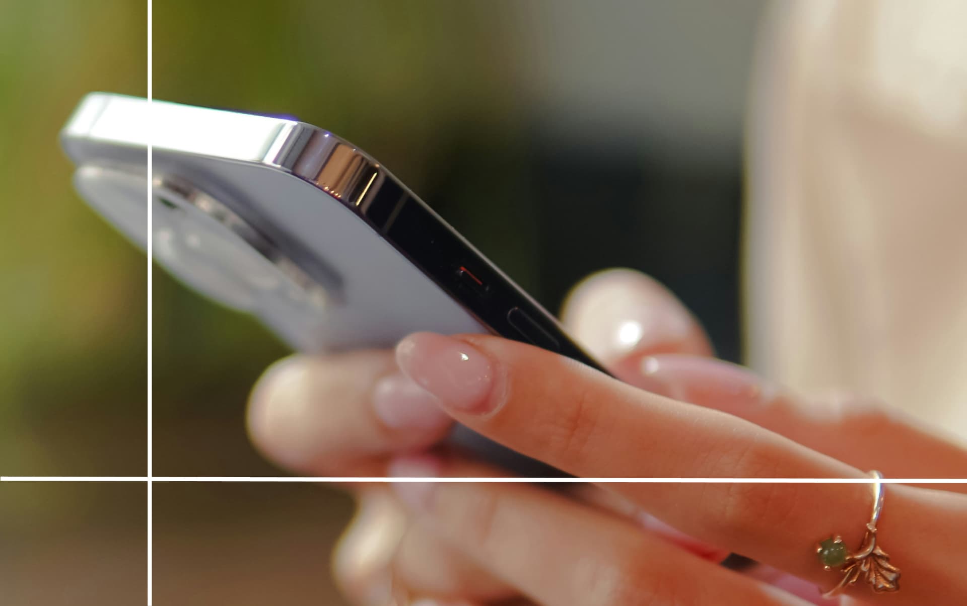 woman texting on phone