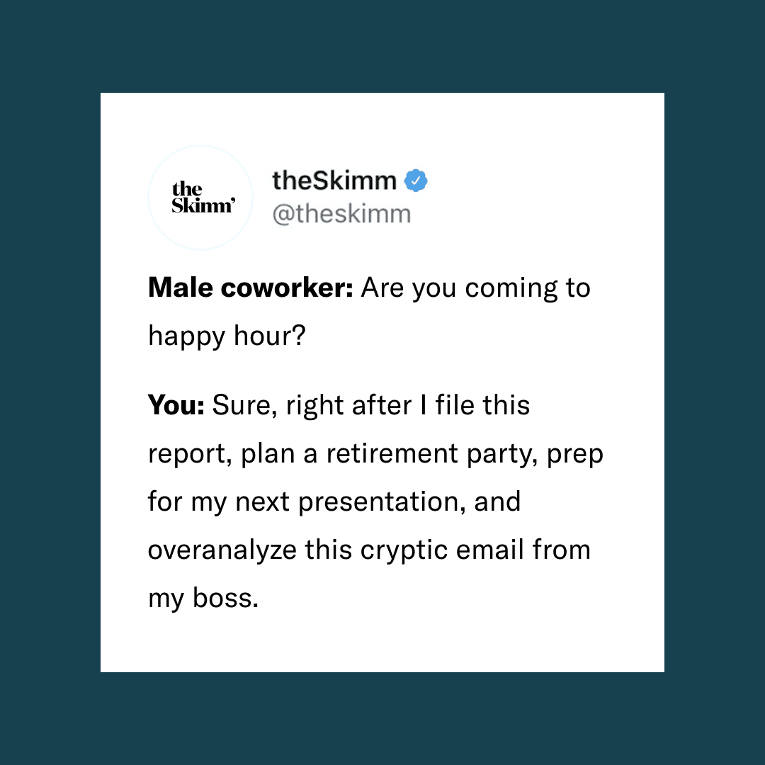 the skimm tweet about burnout