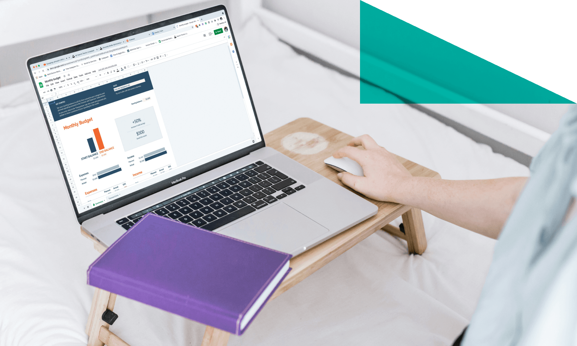 computer and notebook