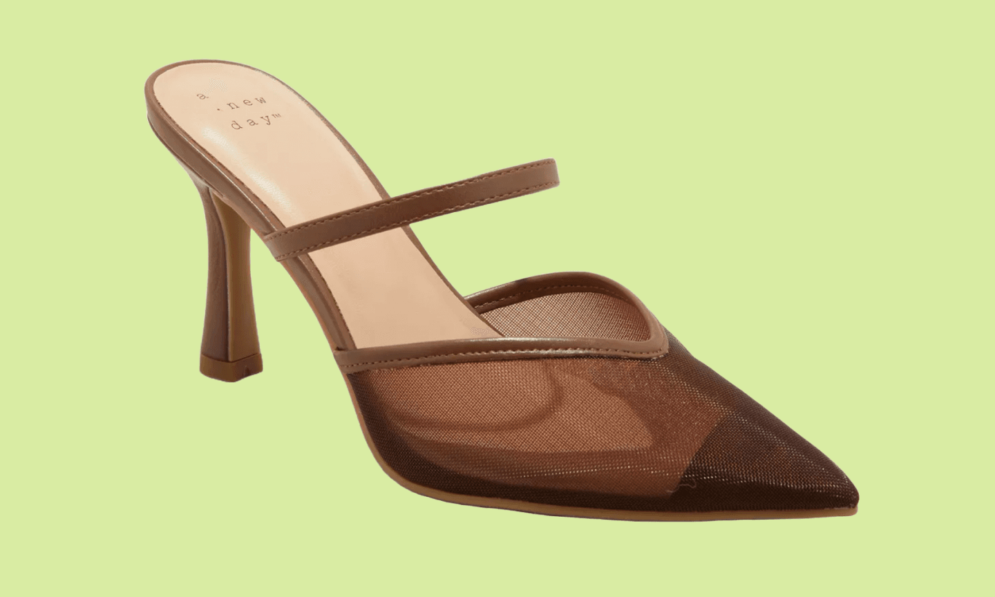 A New Day Sonia Mesh Mule Heels